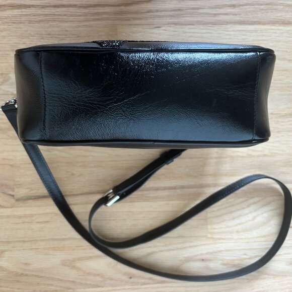 Golden Goose Black Studded Leather Shoulder Bag With Star - Picture 5 of 12